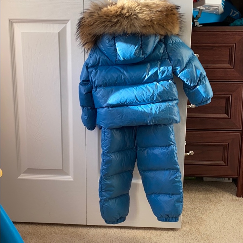 Moncler coat and snow pants 18/24months Blue - Picture 2 of 8